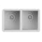 Ruvati 32 x 19 inch Granite Composite Undermount Double Bowl Kitchen Sink Arctic White RVG2388WH - alternate 1
